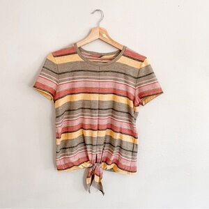 Madewell Texture & Thread striped short sleeve tee